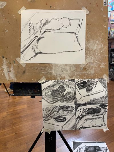 Drawing with Willow Bader at Picket Fence Art Studio